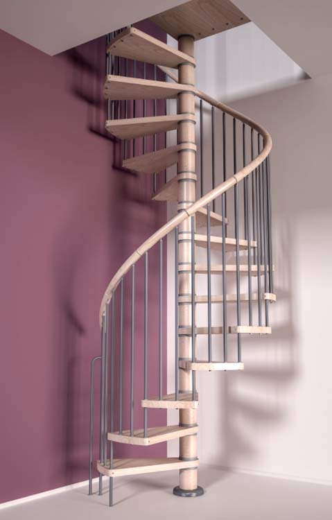 Escalier en colimaçon chêne Seelze 140cm