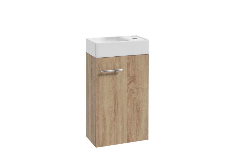 Meuble de toilette Mike Pack aspect chêne 400 mm