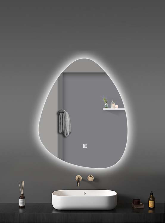 Miroir Valetta organique 1000 mm LED + anti-condens