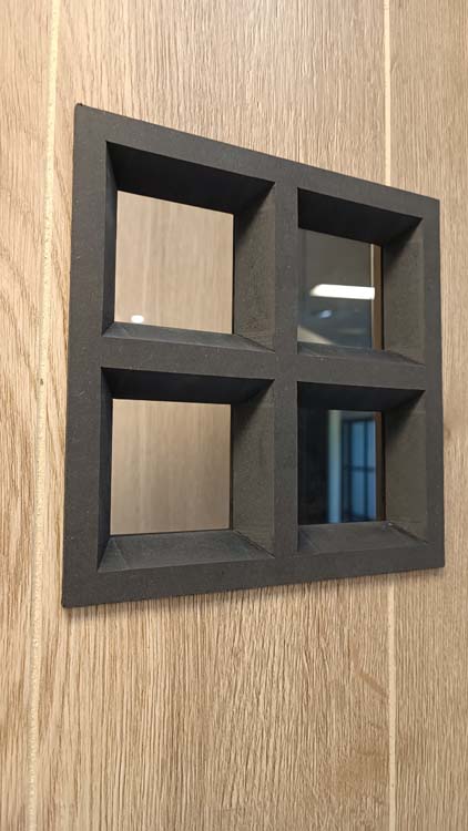 Bloc-porte tubulaire 93cm rw oak planch.4500 verre cl+ébras.noir 201.5