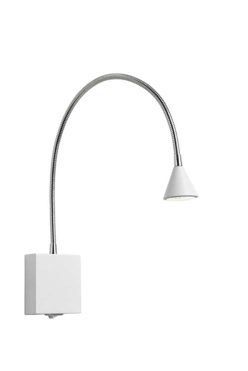 Lucide BUDDY - Bedlamp - LED - 1x3W 4000K - Wit