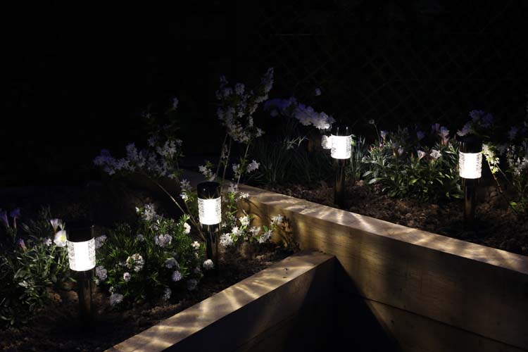 Solar tuinlamp met grondspie Palermo zwart 5 lumen