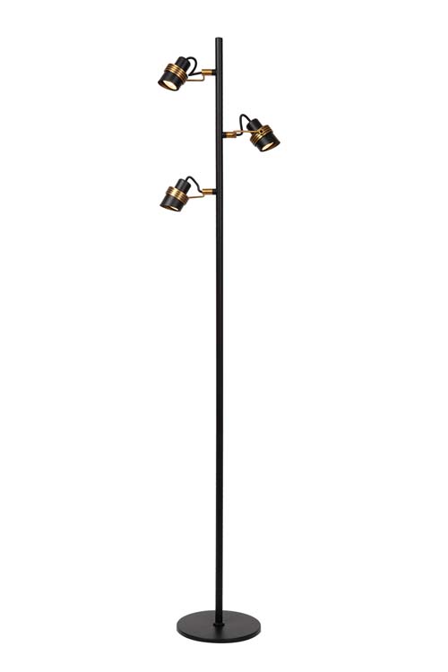 Lucide TUNDRAN - Lampadaire - 3xGU10 - Noir