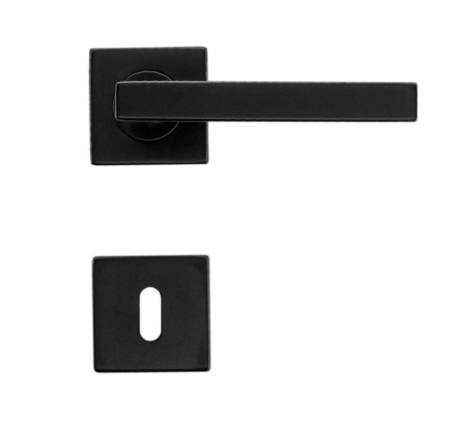 Poignée de porte noir Tivoli 12cm