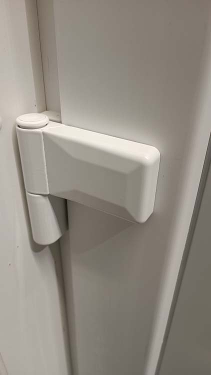 Porte extérieure pvc avec finition alu Lepo blanc L980 X H2180 mm G