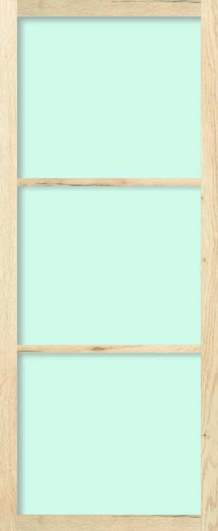 Deurblad steel look RW oak 3R helder glas 93 x 211,5 cm