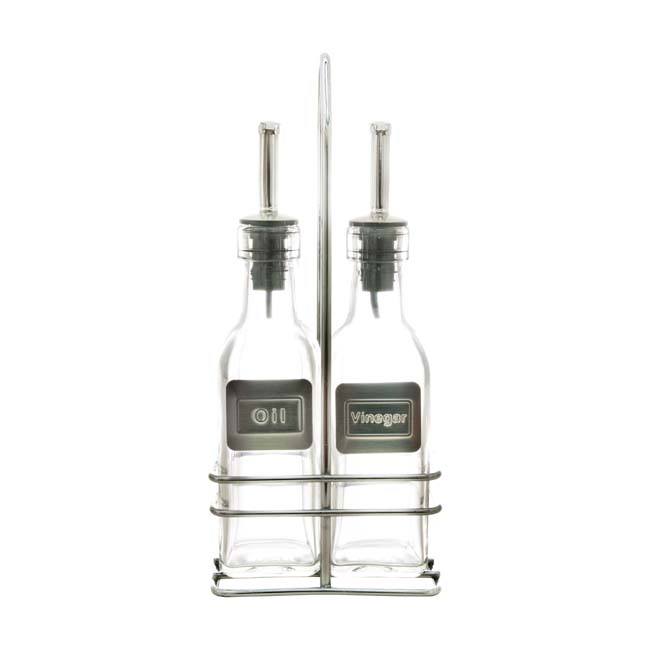 Set de vinaigre et de l'huile en verre 2x150 ml