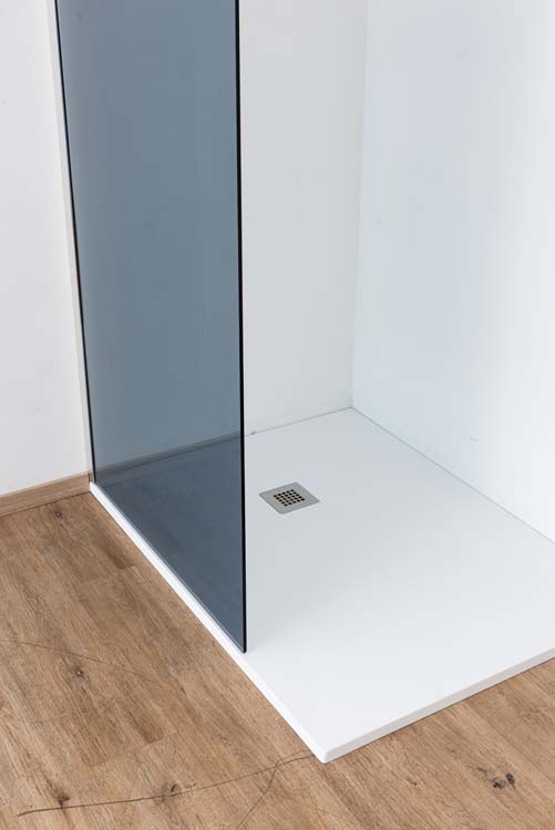 Inloopdouche Anais 107 x 200 cm grijs glas - chroom