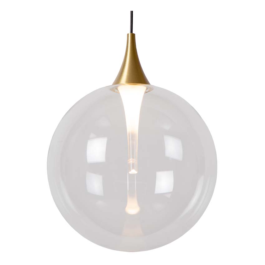 Lucide GISELA - Suspension - Ø 36 cm - LED Dim. - 3x4,3W 2700K - Transparent