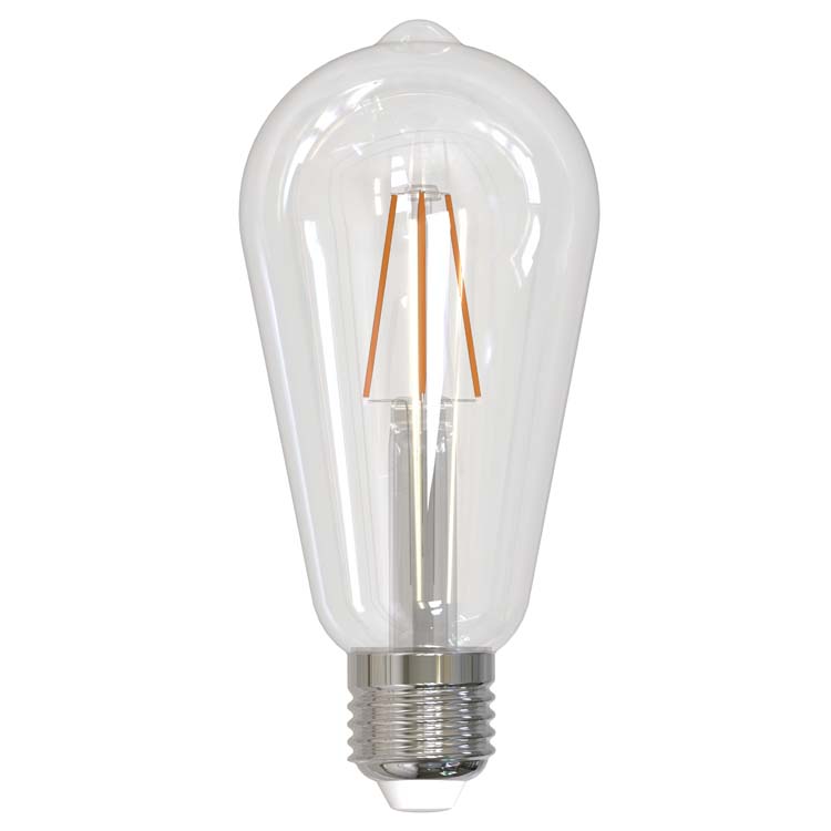 Lamp led filament edison klaar 470 lumen 4W 2700K set 3 stuks