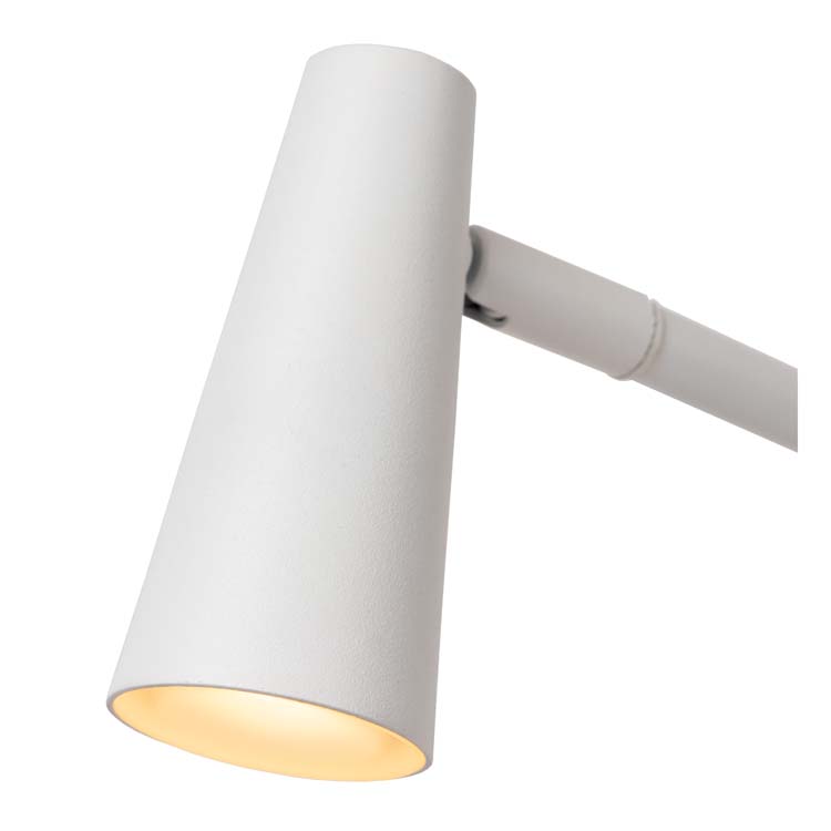 STIRLING - Oplaadbare Vloerlamp - Accu/Batterij - LED Dimb. - 1x3W 2700K - 3 StepDim - Wit