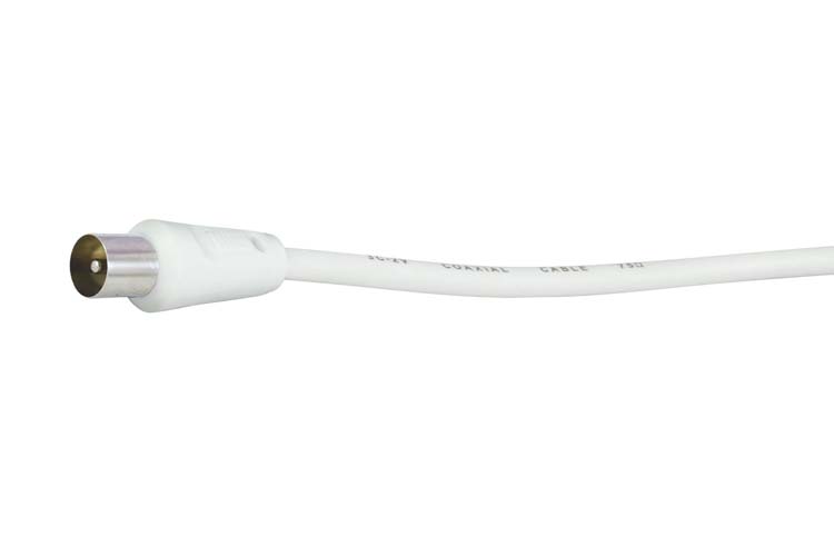 Cordon COAX 10m Blanc