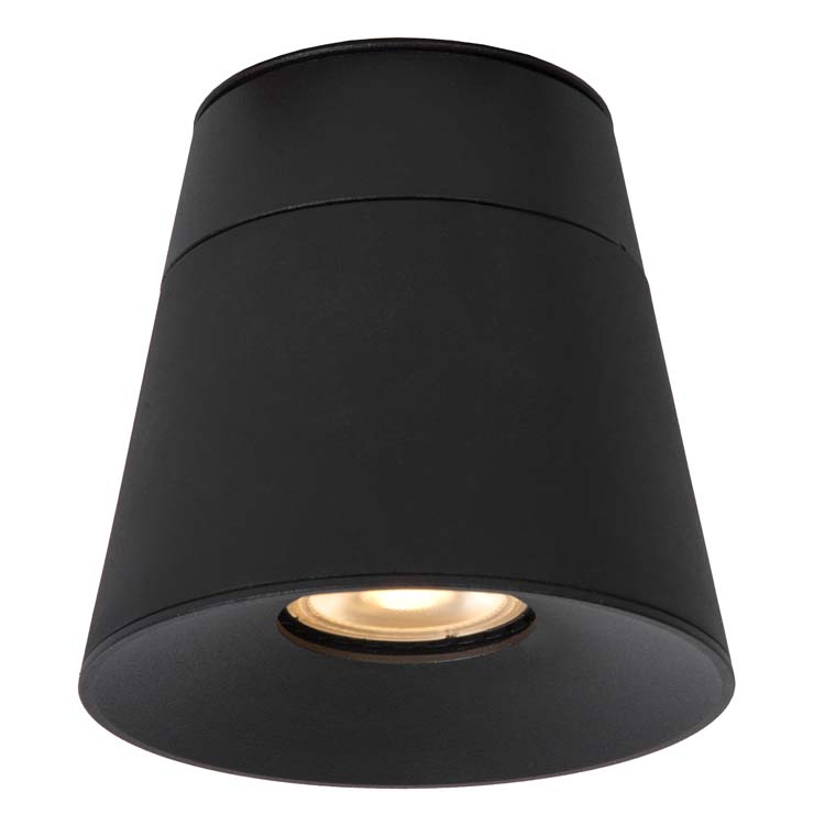 Lucide TRIGONO - Spot plafond - Ø 10,5 cm - 1xGU10 - Noir