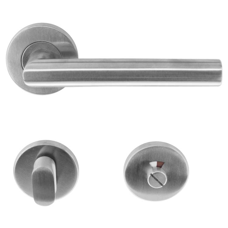 Deurkruk rolluik belluno 19mm inox plus met WC-slot