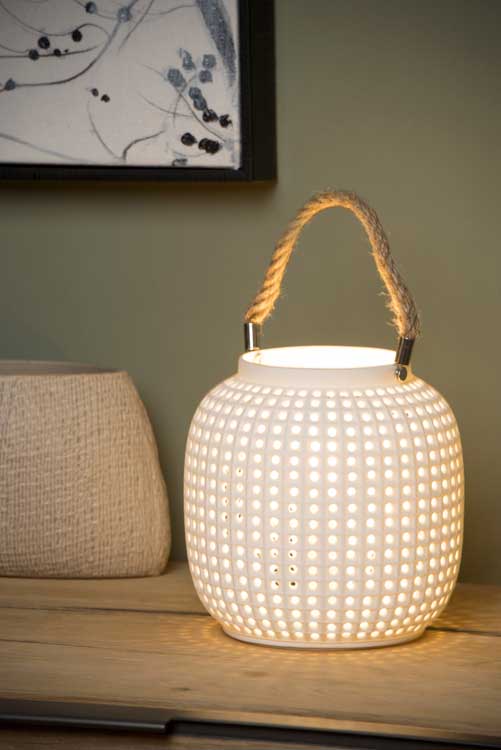 Lucide SAFIYA - Lampe de table - E14 - Blanc