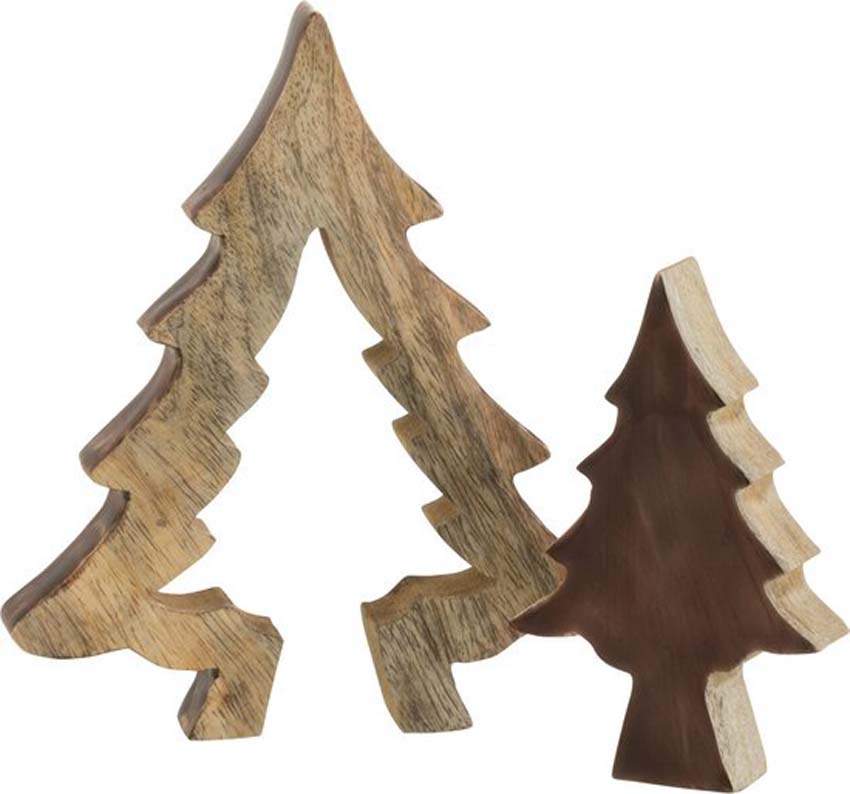 Sapins de Noël assemblables Bois marron