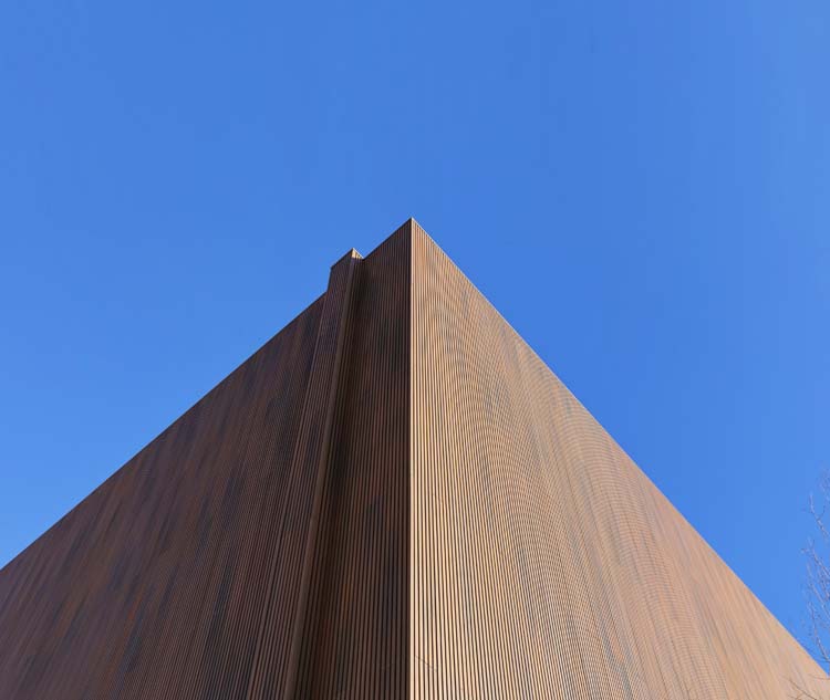 Panneau de façade line up outdoor composite teak 2,5x19,6x290cm