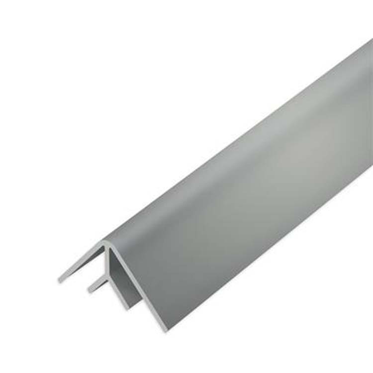 Binnenhoek pvc grijs voor pvc tegel 18x4x7x2600mm dikte 1 mm