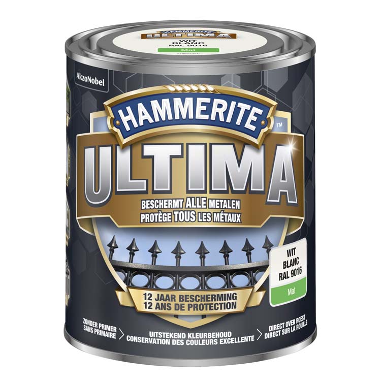 Hammerite ultima mat wit 750ml