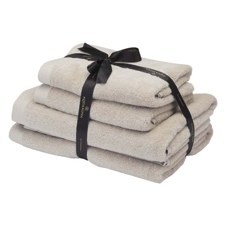 Aquanova Rio set de serviettes 4 pièces beige