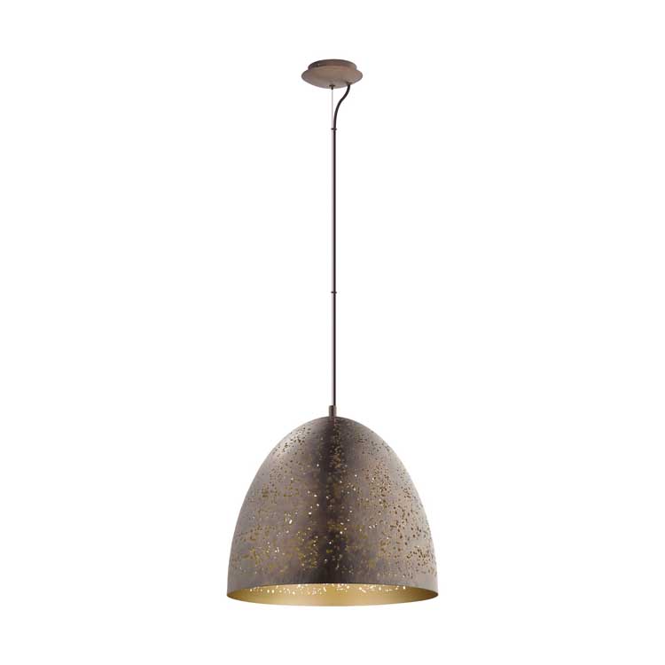 Eglo SAFI - Hanglamp - E27 - 60W - Bruin/goud