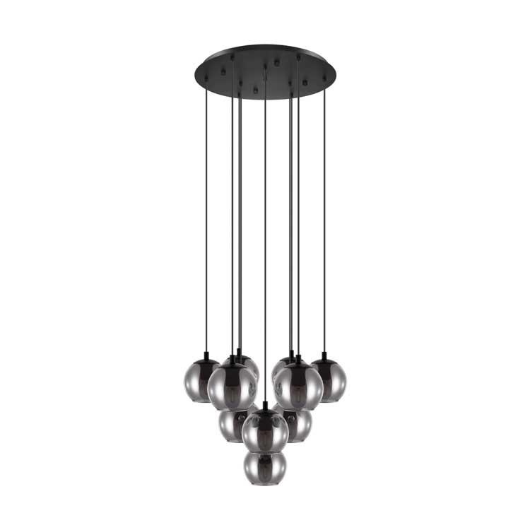 Eglo ARISCANI - Hanglamp - E27 - 10X40W - Zwart