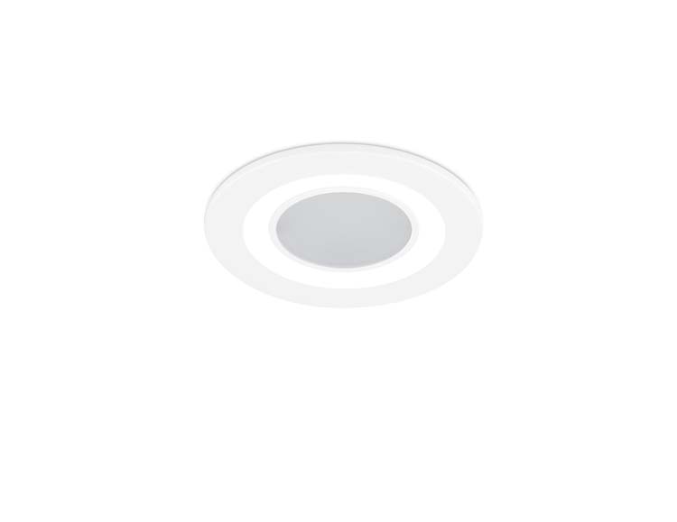 Spot encastré ronde blanc mate incl 1x5,5W LED/ 3000K/ 420Lm D8,2cm