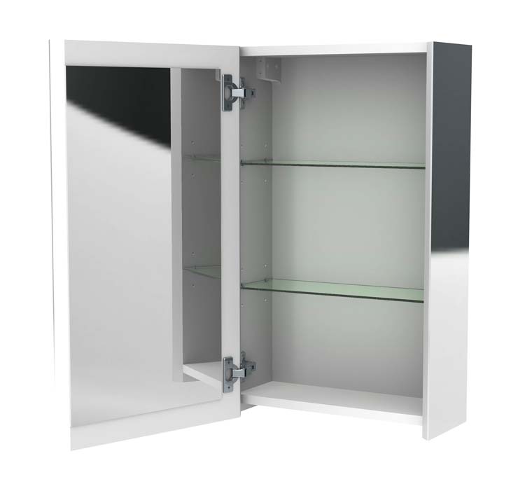 Armoire de toilette Oslo 1 avec miroir intérieur 1 porte 400 mm