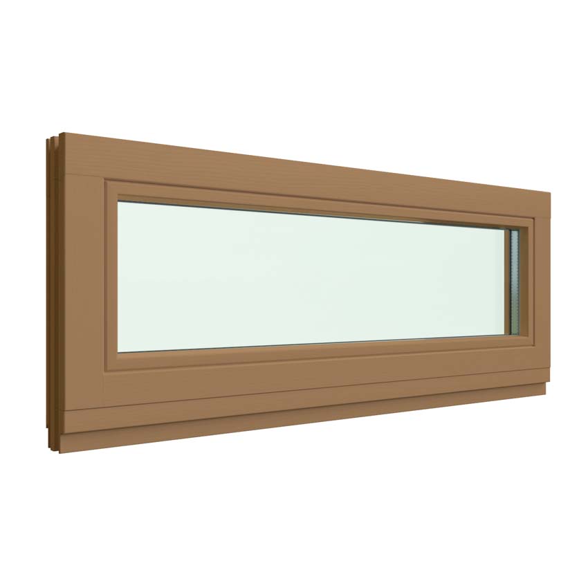 Châssis fixe en bois Meranti Vardelux 68mm naturel 980 x 2180 mm