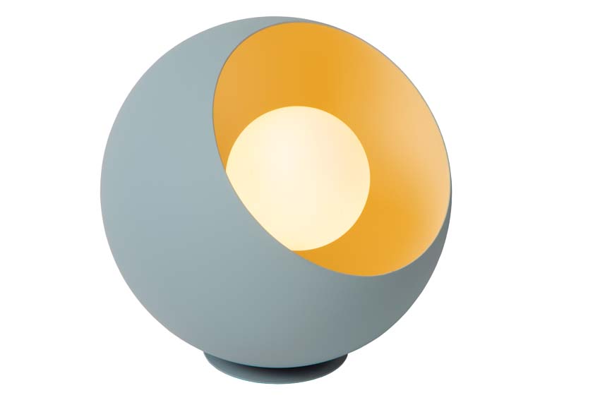 Lucide DOREDOS - Lampe de table - Ø 20 cm - 1xE27 - Bleu Pastel