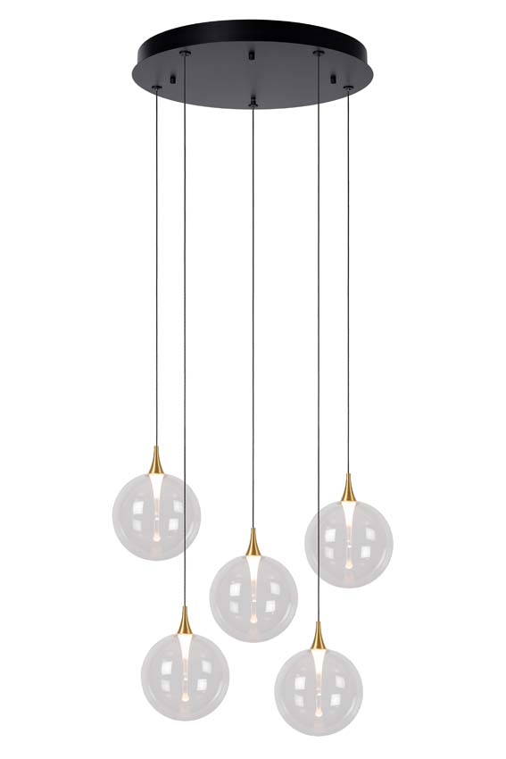 GISELA - Suspension - Ø 48 cm - LED Dim. - 5x3,8W 2700K - Transparent