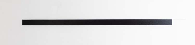 Keukenkast Plenti plint 280cm met retour zwart-houtlook