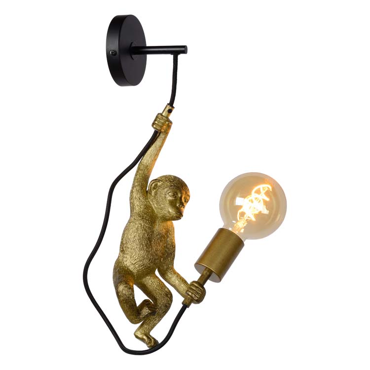 CHIMP - Wandlamp - 1xE27 - Zwart