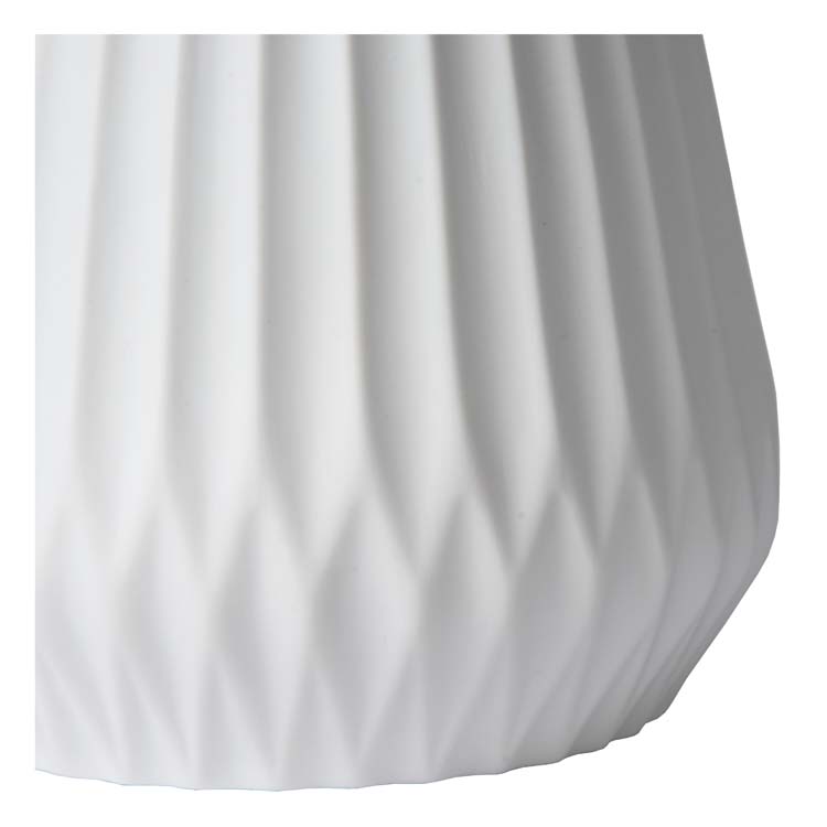 Lampe de table - Ø 25 cm - 1xE14 - Blanc