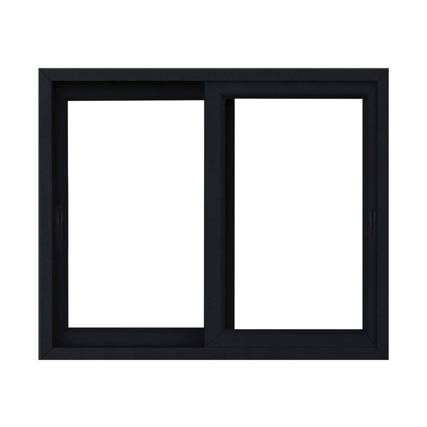 Fenêtre coulissant double PVC noir/noir L3000 x H2100mm