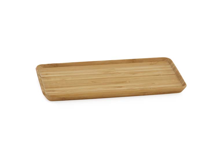 Assiette bambou bois 27x15x1,5cm