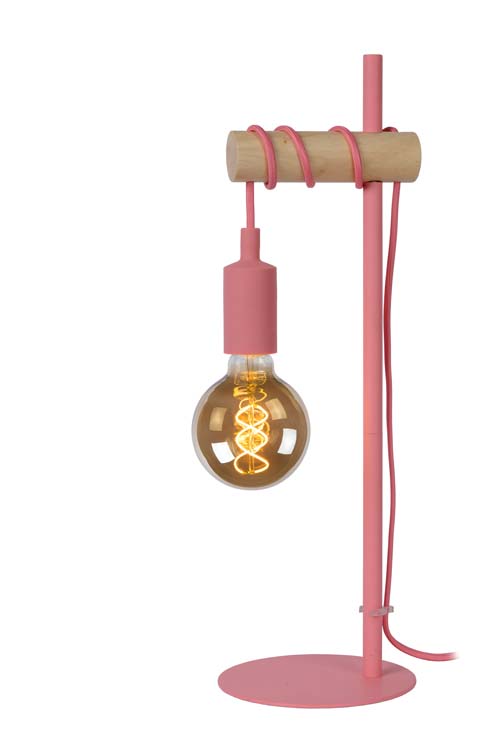 Lucide PAULIEN - Lampe de table Chambres d'enfant - Ø 15 cm - E27 - Rose