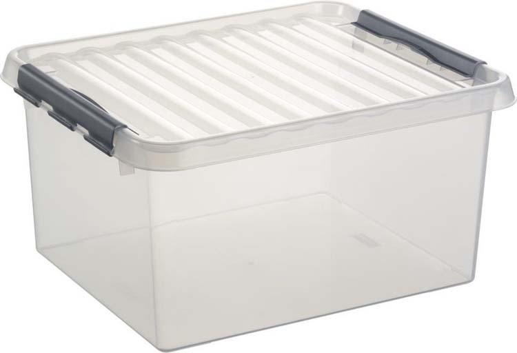 Q-line box 36L transparant metaal 50x40x26 cm