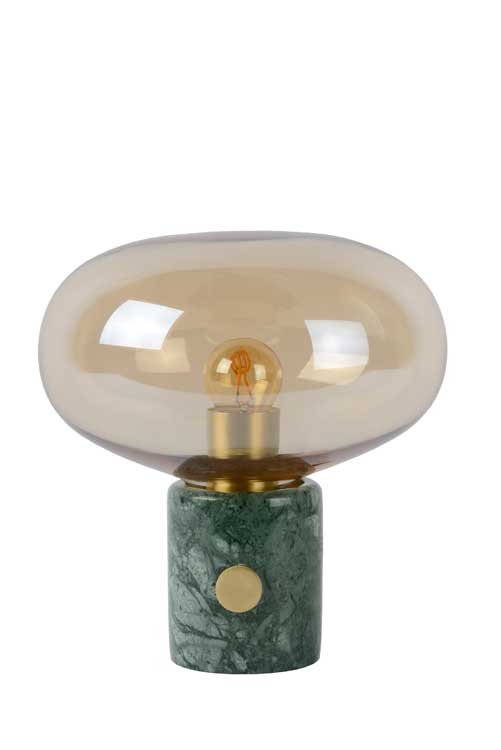 Lucide CHARLIZE - Lampe de table - Ø 23 cm - E27 - Ambre