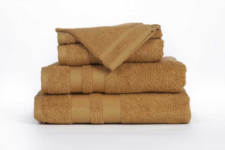 Cosibel set de serviettes ocre 4 personnes