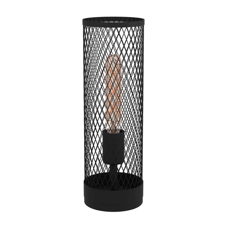 Lampe de table noir cage E27 40W