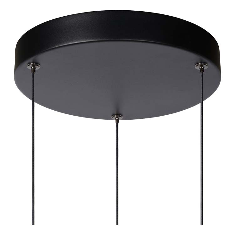 Lucide MARGARY - Suspension - Ø 28 cm - LED Dim. - 3x4W 2700K - Noir