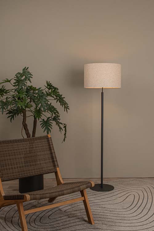 Lucide MAYA - Lampadaire - Ø 45 cm - 1xE27 - Crème