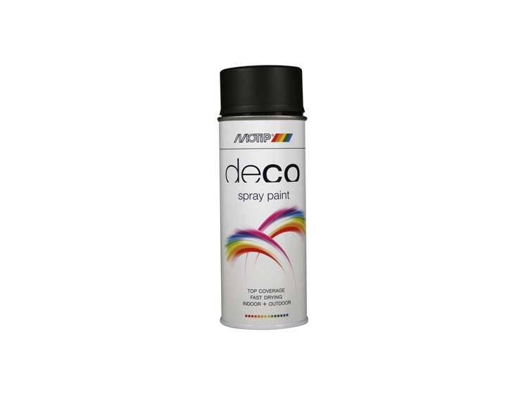 Motip Deco lakspray zijdeglans 0,4l diep zwart