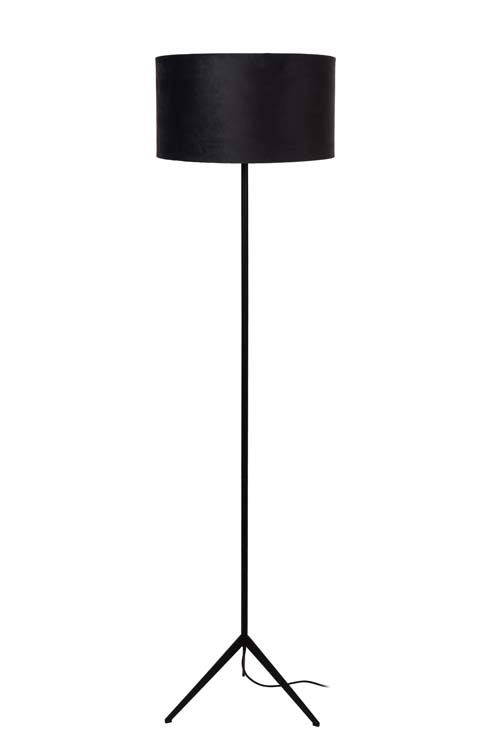 Lucide TONDO - Lampadaire - Ø 38 cm - 1xE27 - Noir