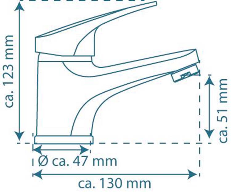 Robinet de lavabo Felipa chrome