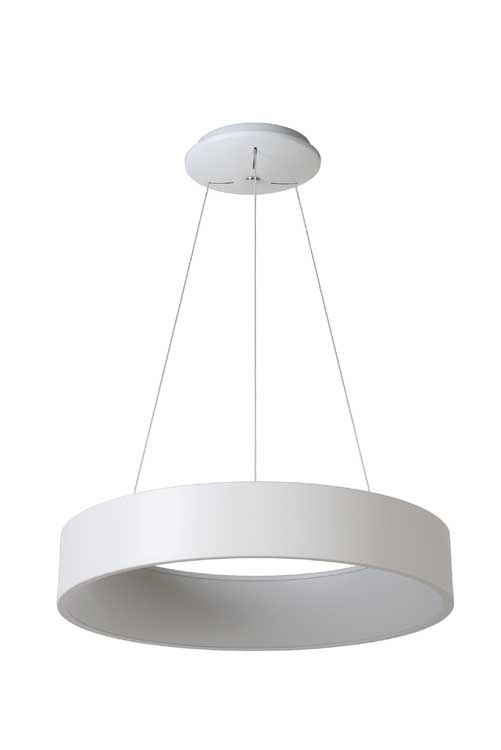 Lucide TALOWE LED - Hanglamp - Ø 60 cm - LED Dimb. - 1x39W 3000K - Wit