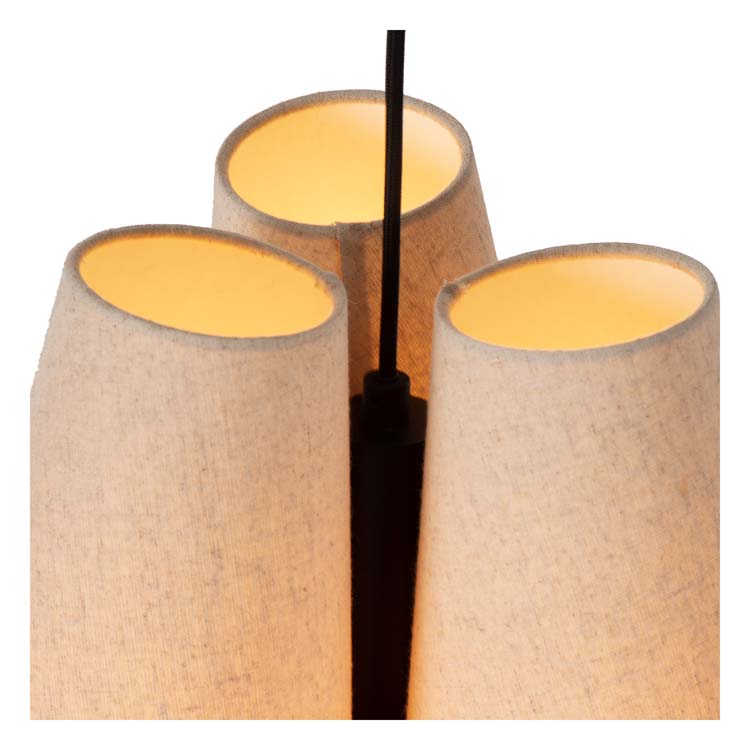 Lucide GREGORY - Hanglamp - Ø 34,3 cm - 3xE27 - Beige