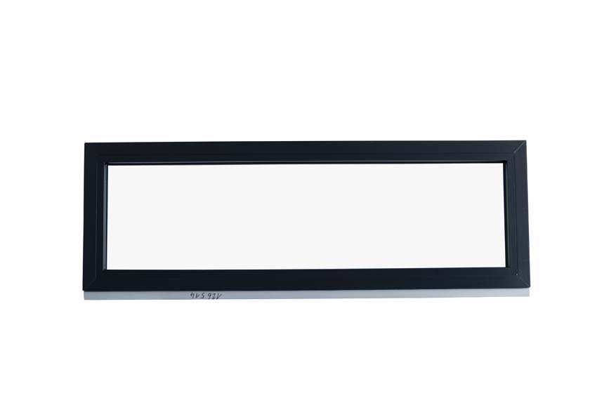 Châssis fixe pvc Deceuninck Elegant Infinity noir/noir B2000xH500 mm