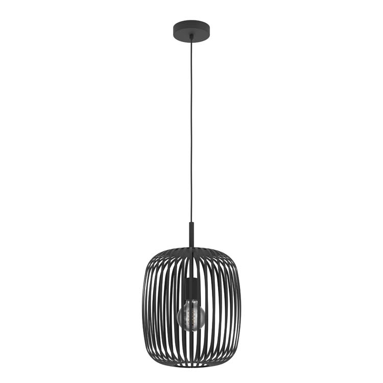 Lampe suspendue Roma E27 noir